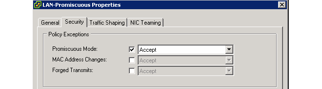 Setting Promiscuous Mode in VMware
