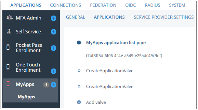 Edit MyApps - Applications List