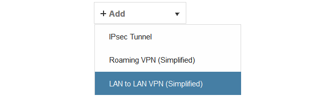 Add VPN Tunnel