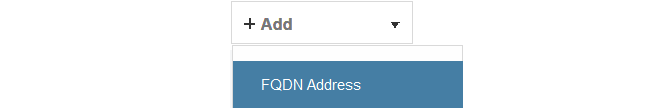 Add FQDN Address