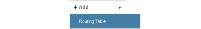 Add Routing Table