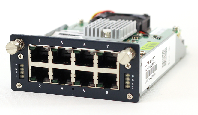 NetWall 6000 Series 8 x RJ45 Gigabit with PoE/PoE+ Expansion Module