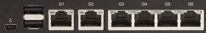 NetWall W20B Ethernet Interfaces