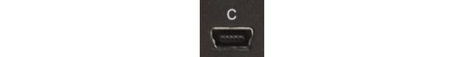 The W20B Mini-USB Local Console Port
