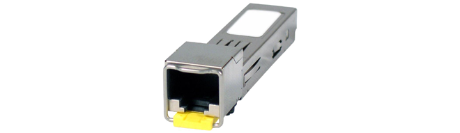 An Example of an SFP 1000 Base TX Module