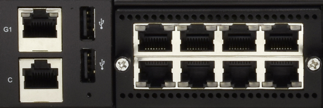 NetWall W50 Interface Ports (including expansion module)